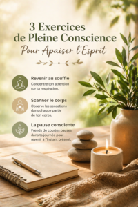 un livre ouvert, une bougie allumée et une plante posée sur une table