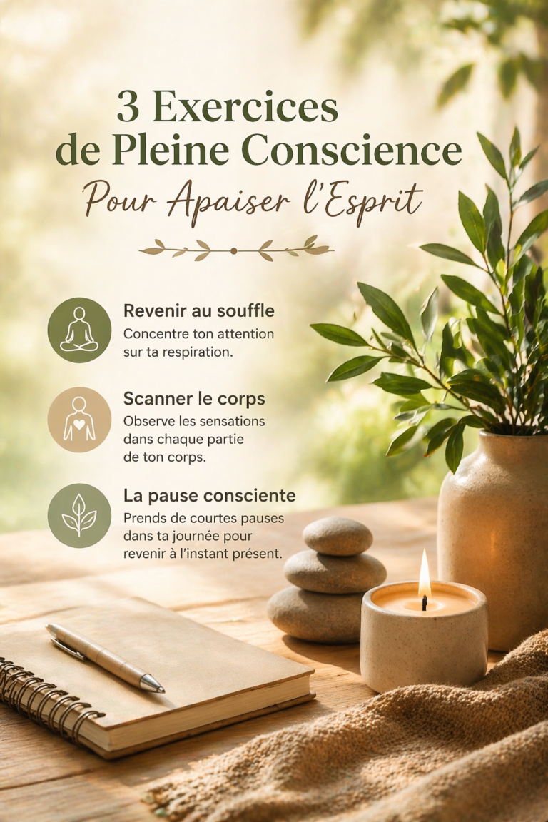 un livre ouvert, une bougie allumée et une plante posée sur une table