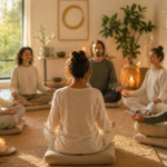 méditation avec un groupe de personnes