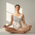 une personne en position de méditation